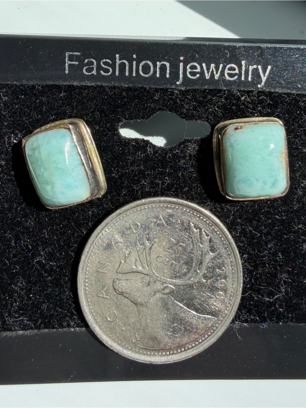 Fashion Jewelry Mint Green Stone Stud Earrings
